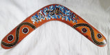 Handmade KH 14" Native Wood Aboriginal Returning Boomerang Kangaroo Australia