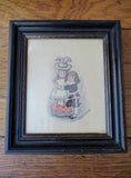 Signed MARIANA MARIAN FOSTER CURTISS Painting WATERCOLOR Art Children Vintage