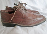 Mens PENGUIN BY MUNSINGWEAR WELTON Leather WINGTIP OXFORD Shoes 10 BROWN