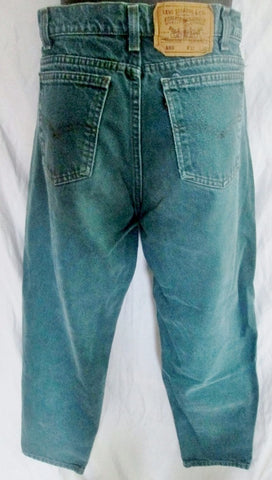 Womens Mens LEVI'S 550 Relaxed Fit JEANS Denim PANTS 32X30 OCEAN BLUE Dungarees