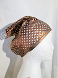 Unusual FREDERIC FEKKAI Leather Headband Bandana Kerchief METALLIC COSPLAY