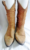 Mens ZODIAC Suede LEATHER Cowboy Slouch BOOT WESTERN BROWN 10