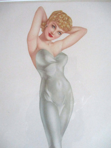 Vintage 1940s Alberto Vargas COVER GIRL Pinup Girl ART Print MISS NOVEMBER Pin-Up