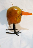 NEW Unusual Handmade Artisan BIRD CANDLE BROWN 7.5" Lifesize Cute