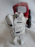 Vintage Antique Cast Iron COCA COLA MOVING HORSE CARRIAGE WAGON RED WHITE BLACK Estate Find