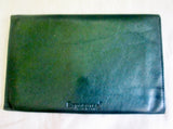 EXPOSURES LEATHER Envelope Wristlet Clutch Organizer Bag Purse Case Pouch GREEN