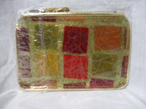 NEW LIORA MANNE CHANGE COIN PURSE Zip POUCH Wallet MOSAIC AUTUMN