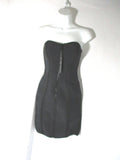 NEW LISA MARIE FERNANDEZ FARRAH BODYCON Mini Dress 3 BLACK NWT