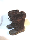 KHOMBU NORDIC BROWN Mulkuk Sherpa Boots Snow Rain 8 Shoes