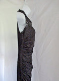 NEW NWT DOLCE & GABBANA ITALY Sleeveless Lace dress 42 / 6 BLACK Ruched WOMENS