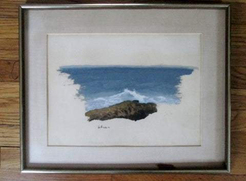 Signed Original Framed PAINTING ART Seascape Ocean Wave Nautical Maritime Nature