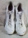 Mens PUMA SPORT LIFESTYLE RUNNING Sneakers Athletic 12 WHITE SILVER Shoes