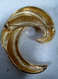 NEW NIB Signed MONET Abstract Jewelry Brooch Pin OCTOPUS TENTACLE SWIRL