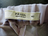 NEW PRADA ITALY SILK Sheer Pants Trouser 42 / 10 PURPLE TATTOO Womens
