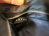 BAYAA Hand-Crafted Ruched Clutch Purse Satchel NAVY BLUE Evening Bag Sheer