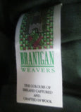 BRANIGAN WEAVERS IRISH Vegan Satchel TOTE Bag Shoulder Bag Carryall GREEN OLIVE