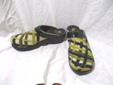 NEW LIORA MANNE Leather Clog Shoe Slip-On Mule CHECK PLAID 40