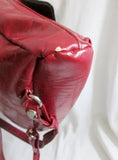 ESPE BACKPACK Shoulder Rucksack Travel Flap BAG RED Vegan FLORAL Sling