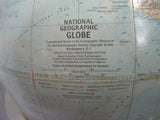 Vintage 1960s Globe Spinning World Map Stand BASE Retro Topographic