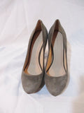 NEW CELINE PARIS ITALY CARVED Suede Pump Shoe 36 6 GRAY GREY NWT LEATHER Womens
