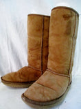 Womens UGG AUSTRALIA 5815 CLASSIC TALL Suede BOOT Shoe CHESTNUT BROWN 7 Winter