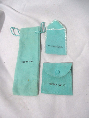TIFFANY & Co. Gift Wrap Set - Jewelry Pouch Gift Bag Envelope Flap