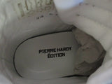 PIERRE HARDY EDITION Leather Sneaker Hi-Top TRAINER Shoe 36 6 Sport BEIGE MULTI