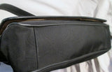 KENNETH COLE Shoulder Flap Bag Man Purse Messenger Crossbody Leather BLACK