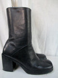 Womens ENZO ANGIOLINI LODES Leather Ankle BOOTS Shoe BLACK 6 Booties