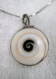 Chambered Nautilus Sterling Silver Mermaid Seashell NECKLACE CHOKER Collar Jewelry Pendant Statement