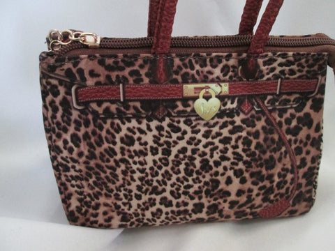 NEW SN'S Leopard Cheetah Panther MINI TOTE Bag Crossbody Vegan Swingpack