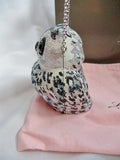 NWT NEW JUDITH LEIBER SNOWY OWL Purse Evening Bag Bird WOW!