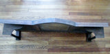 Vtg Handmade Carved Wood Primitive MIRROR Mantle Wall Hanging Rustic Medieval Tabletop