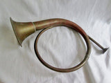 Vintage Cavalry Brass Bugle Hunting Horn Military Style w Mouthpiece Military Decor