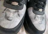 Mens Tupac Shakur 2PAC Makaveli Branded SHOES RAP HIP HOP Sneaker 12 Trainer Lowrise Top