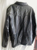 EUC MENS M. JULIAN WILSONS Leather moto jacket coat parka BLACK M riding