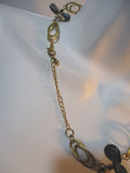 Retro TEARDROP ABALONE Mermaid Seashell Gold NECKLACE CHOKER Collar