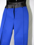NEW NWT CELINE ITALY Set BLAZER Pantsuit 36 / 38 S BLACK BLUE Formal