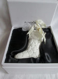 New 2012 Pandora Unforgettable Moments ornament WHITE STOCKING BOOK