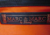 MARC & MARC SHARIF Textured LEATHER FLORAL Shoulder Bag Crossbody BROWN