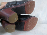 Womens UGG AUSTRALIA 3206 KAYLEE Leather Clog Shoe Slip-On Stud BLACK 9 Mule