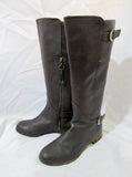 Womens UGG AUSTRALIA 1921 AMBERLEE Leather BOOT Shoe BROWN 7 Moto