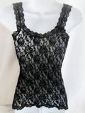 Womens HANKY PANKY ANTHROPOLOGIE Lace Cami Tank Top BLACK S Lingerie