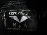 NEW NWT Mens REA REPORTAGE Faux Leather Jacket Riding Coat BLACK XXL Moto
