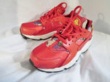 Womens NIKE Air Huarache Run 725076-601 Running Sneaker 7 RED ALOHA FLORAL
