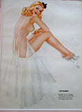 Vintage 1940s Alberto Vargas COVER GIRL Pinup Girl ART Print MISS SEPTEMBER Pin-Up