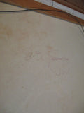 Vintage Signed Original PAINTING ART BRIDGE PARK Gilt Frame