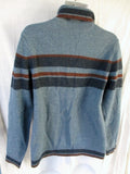 NEW NWT Mens BLACK BROWN Winter Holiday Christmas Knit Ski Sweater M Wool BLUE