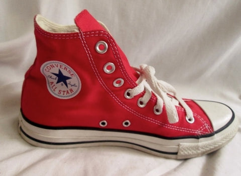 CONVERSE ALL STAR Chucks Hi-Top Sneaker Trainer Athletic Shoe RED Mens 8 Women 10