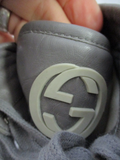 GUCCI SWIRLY Hi-Top Sneaker TRAINER Shoe 37 6.5 Sport BEIGE WHITE